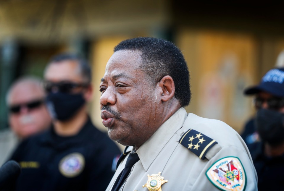 <strong>Shelby County Sheriff Floyd Bonner Jr. announced the suspensions of two deputies Wednesday, Feb. 15, effective immediately.</strong> (Mark Weber/The Daily Memphian file)