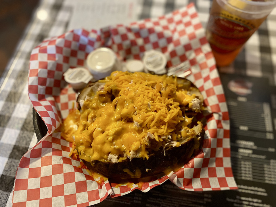 <strong>The Germantown Commissary offers a barbecue baked potato for $10.95.</strong> (Chris Herrington/The Daily Memphian)
