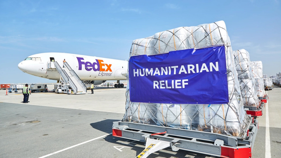 <strong>FedEx Corp. will donate more than $1 million&nbsp;worth of in-kind shipping&nbsp;to support people affected by the earthquakes that devastated Turkey and Syria earlier this month.</strong>&nbsp;(Courtesy FedEx)