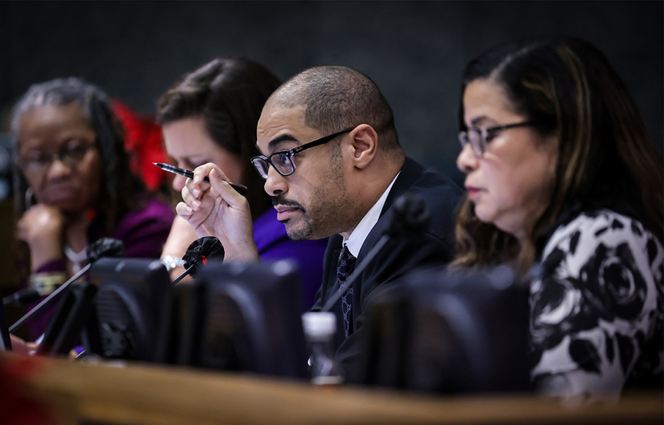 <strong>Shelby County Commissioner Edmund Ford Jr. speaks at a special county commission meeting to vote on the 3Gs schools agreement on Dec. 14, 2022.</strong> (Patrick Lantrip/The Daily Memphian file)