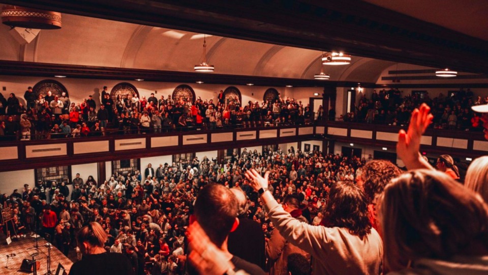 <strong>Since Feb. 8, tens of thousands of people have traveled from all over the world to get a glimpse of what some are calling a revival and others are dubbing an awakening at Asbury University in Wilmore, Ky.</strong> (Courtesy Asbury University)&nbsp;