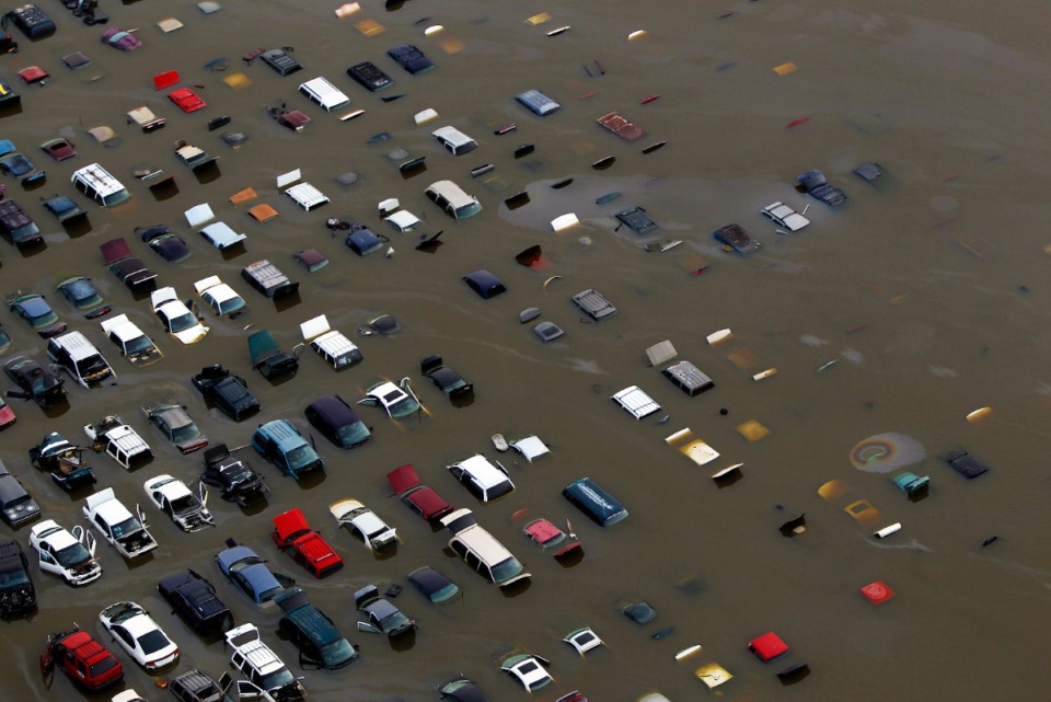 <strong>The Wolf River covers cars at the Mid-South U-Pull-It Auto Parts business off of North Watkins in 2011. After weeks of rising to historic levels, the Mississippi River reached a crest just short of 48 feet at the Memphis gauge.</strong> (The Daily Memphian file)