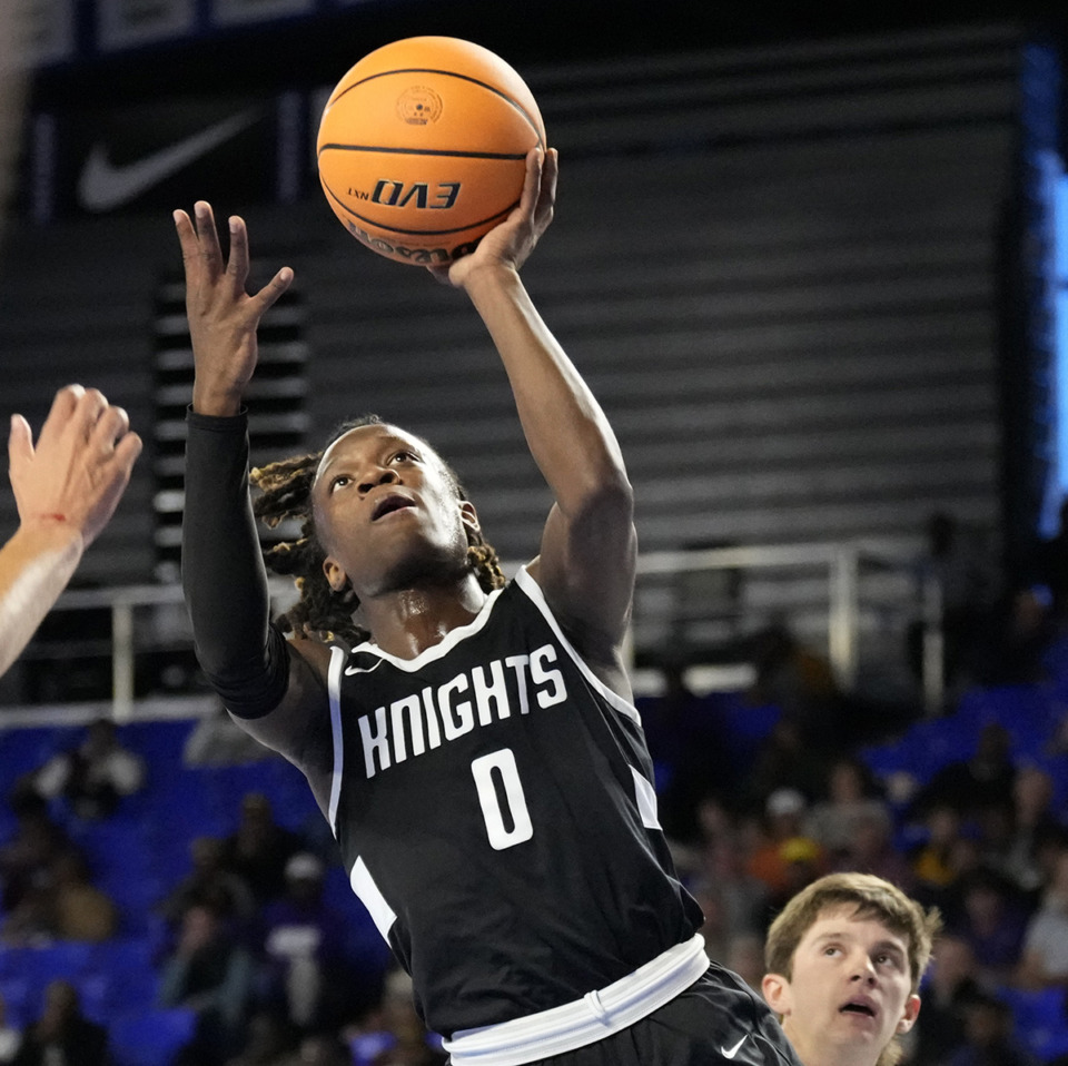 <strong>Power Center Academy guard Nikolas Wiggins (0) shoots against Giles County during the first half of a Class 2A game in the TSSAA boys&rsquo; state basketball tournament Thursday, March 16, 2023, in Murfreesboro, Tenn.</strong> (Mark Humphrey/Special to The Daily Memphian)