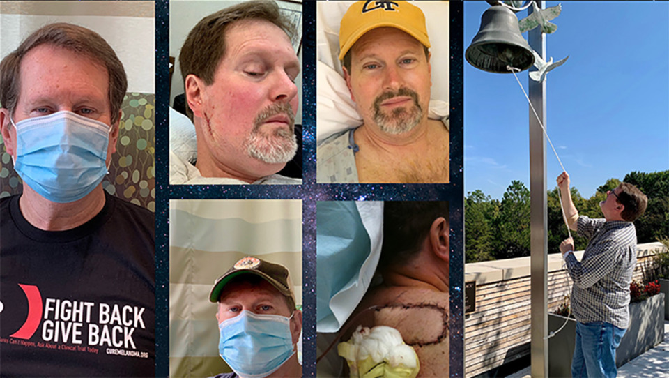 <strong>A montage of photos from cancer survivor Ken Billett, which he presented at the Melanoma Research Alliance&rsquo;s 2023 Scientific Retreat.</strong> (Courtesy Ken Billett)