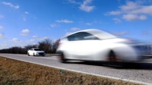 <strong>Cars speed down Walnut Grove Road near Shelby Farms on Jan. 21, 2021.&nbsp;Memphis City Council member Jeff Warren said traffic stops became fewer and fewer during COVID.&nbsp;</strong>(Patrick Lantrip/Daily Memphian file)