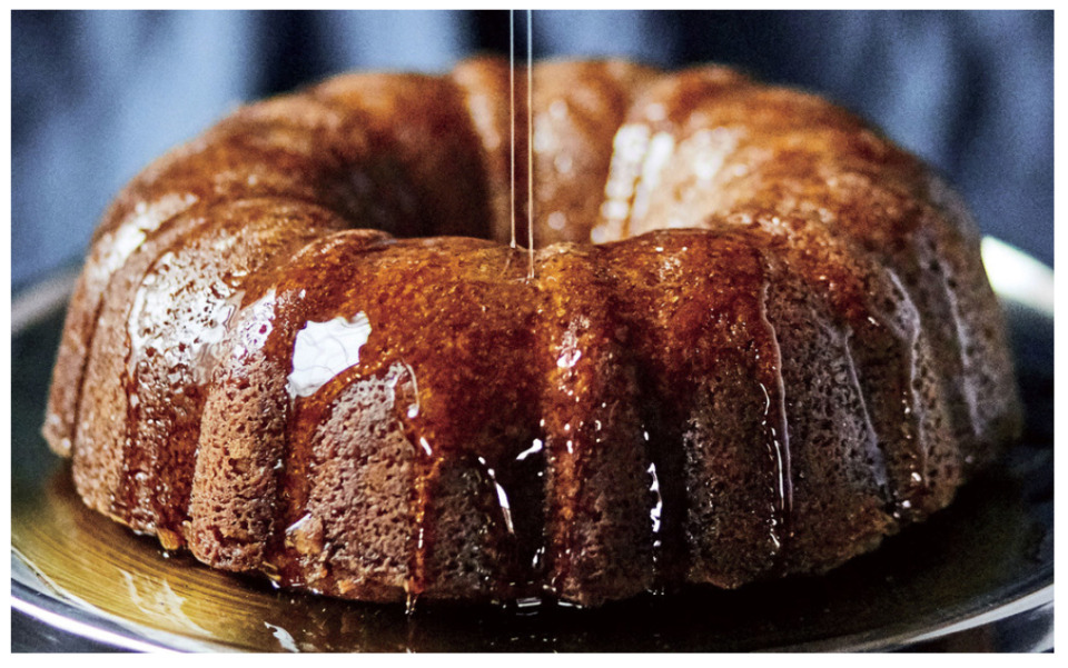 <strong>It starts with a cake mix, but Pat Klinke&rsquo;s Rum Cake gets buttery goodness from a white rum glaze.</strong>&nbsp;(Courtesy Le Bonheur Club)