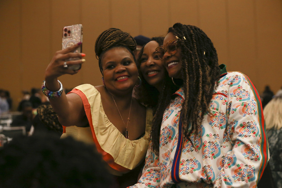 <strong>Tabitha Brown (right), Plant Based Heat and other national chefs hosted the inaugural Vegan Brunch Festival at the Renasant Convention Center March 26.</strong> (Ziggy Mack/Special to The Daily Memphian)