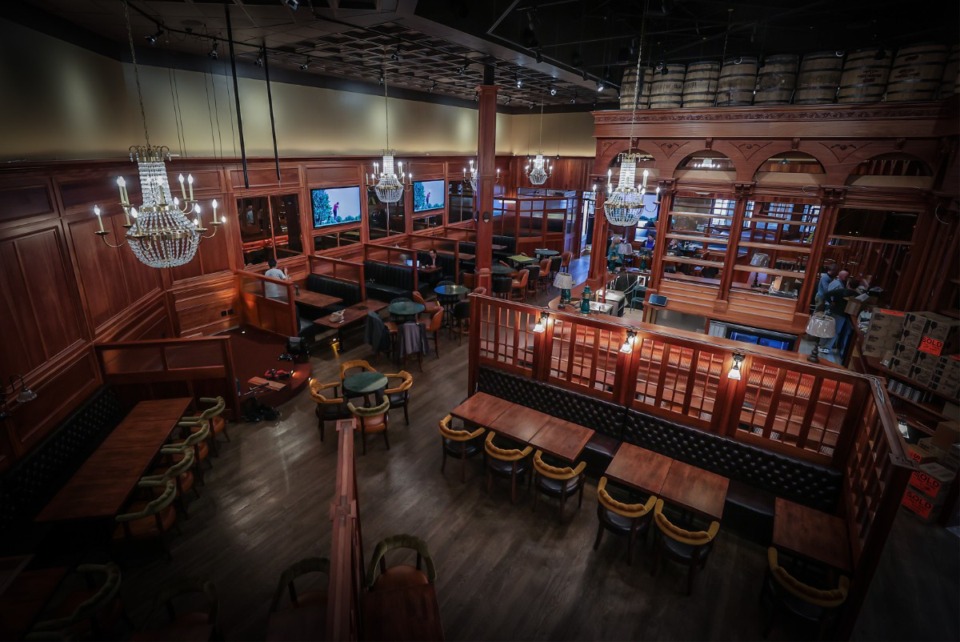 <strong>The interior of Bog &amp; Barley seen from its mezzanine March 22, 2023.</strong> (Patrick Lantrip/The Daily Memphian)