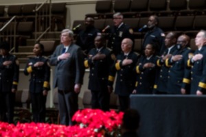 <strong>Memphis Mayor Jim Strickland attends the Memphis Police Department&rsquo;s graduation in December 2022.</strong> (Brad Vest/The Daily Memphian file)