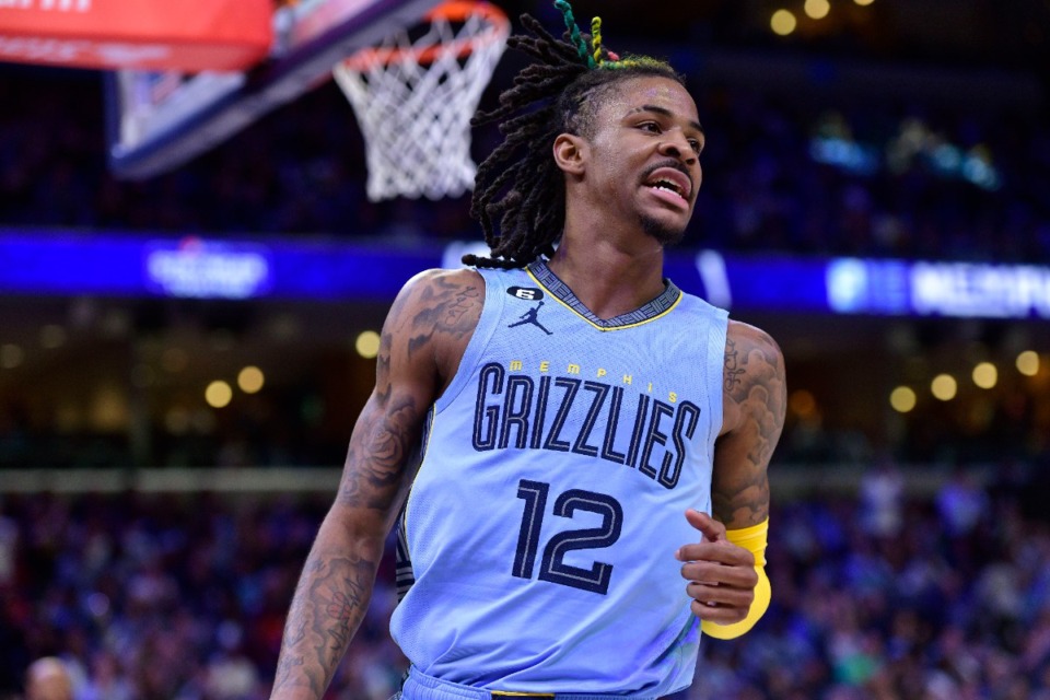 <strong>&ldquo;It&rsquo;s over with now,&rdquo; Ja Morant said after the game with the Los Angeles Clippers on March 29. &ldquo;If I get hit in my nose again, oh well. A little war wound.&rdquo;&nbsp;</strong>(Brandon Dill/AP)