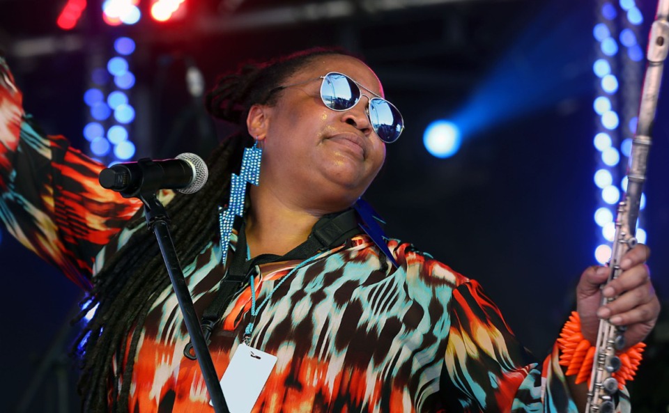 <strong>Hope Clayburn of Hope Clayburn&rsquo;s Soul Scrimmage performs at Memphis in May in 2019. Clayburn&rsquo;s group will be featured in a new MoSH laser concert series.</strong> (Patrick Lantrip/Daily Memphian file)