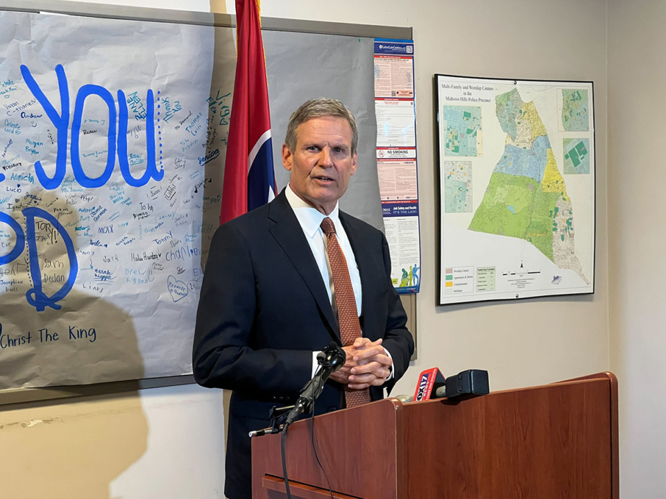 <strong>&ldquo;We should work to set aside our differences and accomplish something that Tennesseans want us to accomplish," Tennessee Gov. Bill Lee said of his red flag gun law proposal.</strong> (Ian Round/The Daily Memphian)