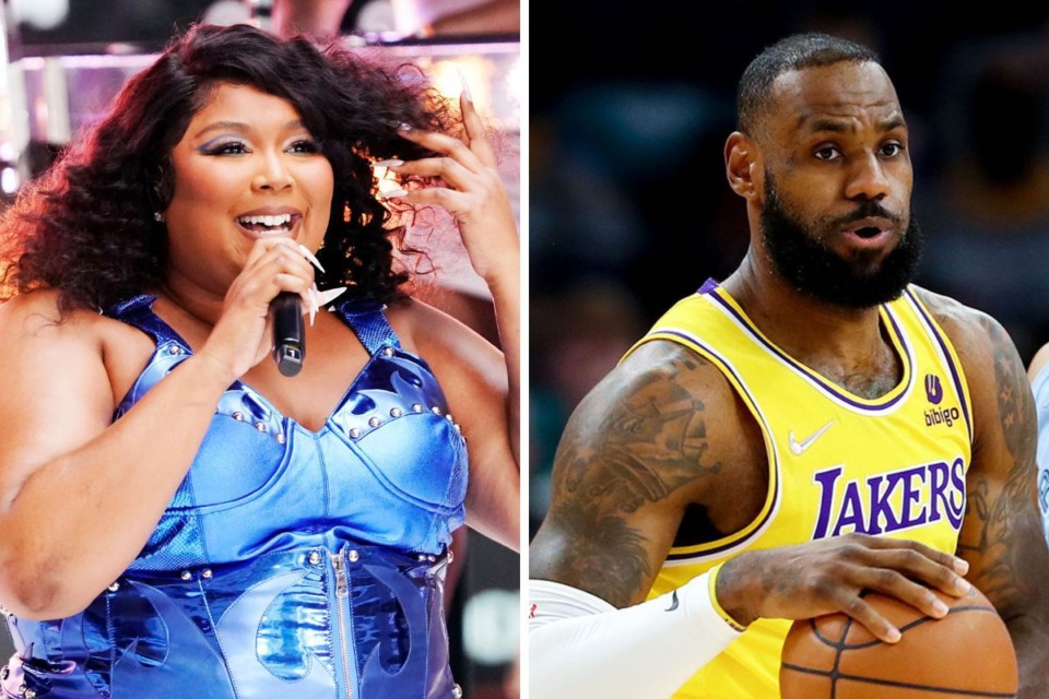 <p class="p1"><strong>Grammy Award-winning singer Lizzo (left) was scheduled to perform at FedExForum on April 26, 2023, the same day that the Memphis Grizzlies are slated to take on Los Angeles Lakers star LeBron James in a possible Game 5 of the 2023 NBA Playoffs.&nbsp;</strong>(Left: Charles Sykes/Invision/AP file; right:Patrick Lantrip/The Daily Memphian file)