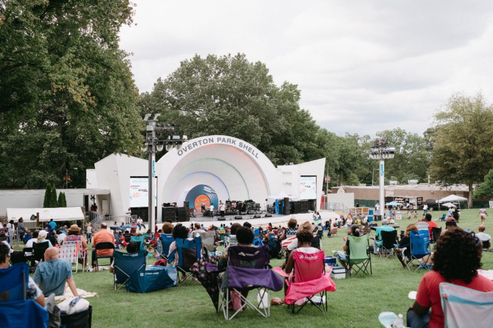 <strong>More than 200 people gathered for the WLOK Stone Soul Picnic at the Overton Park Shell Saturday, Sept. 3, 2022. The Shell&rsquo;s 2023 free concert schedule has now been released.</strong> (Lucy Garrett/Special to The Daily Memphian file)