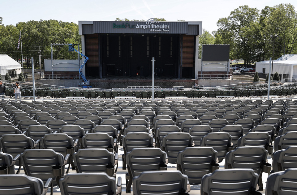 <strong>The BankPlus Amphitheater is prepping for its grand opening ceremony featuring a concert by Better Than Ezra on Thursday, April 20.</strong> (Mark Weber/The Daily Memphian)