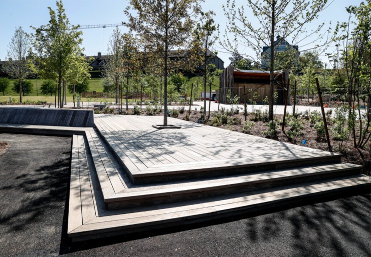 <strong>Tom Lee Park&rsquo;s new Sunset Deck</strong>. (Mark Weber/The Daily Memphian)
