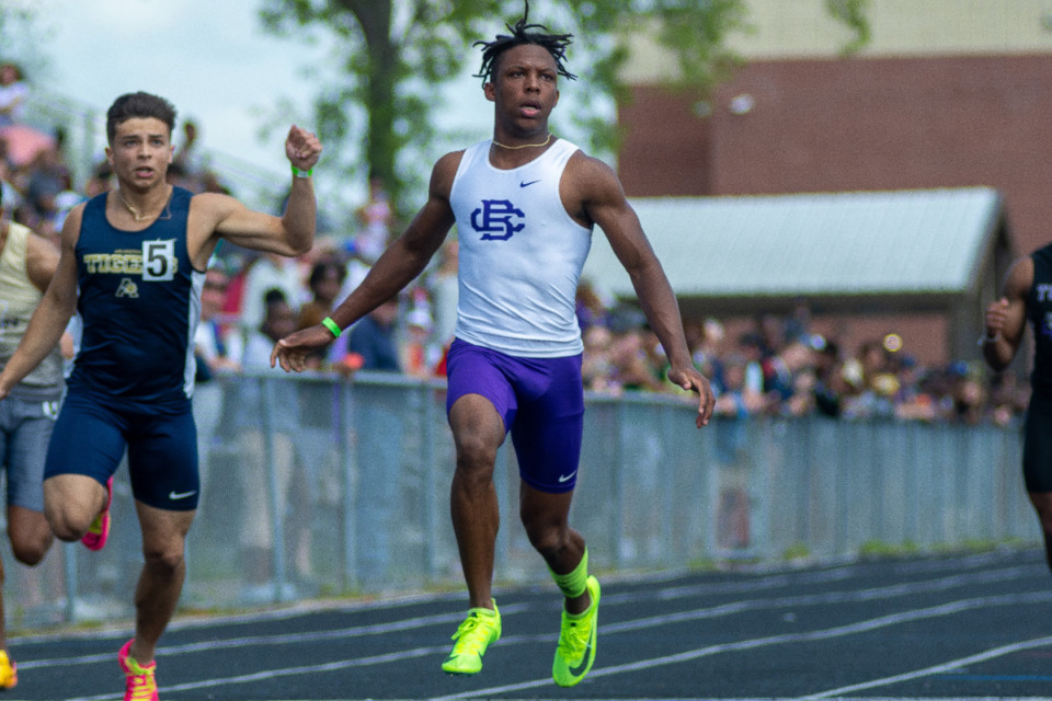 <strong>CBHS sprinter Jaxon Hammond (right) has the Memphis area&rsquo;s top 200-meter time and the second-fastest 100-meter time.</strong> (Joshua White/Special to The Daily Memphian)