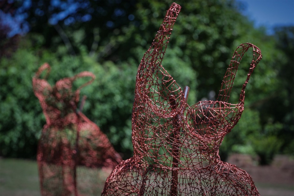 <strong>&ldquo;Rich Soil&rdquo; by artist Kristine Mays is on display at the Memphis Botanic Garden May 3, 2023.</strong> (Patrick Lantrip/The Daily Memphian)