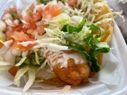 <strong>The fried fish taco come fresh with slaw and sauce at Elena&rsquo;s Taco Shop on Summer Avenue.</strong> (Chris Herrington/The Daily Memphian file)