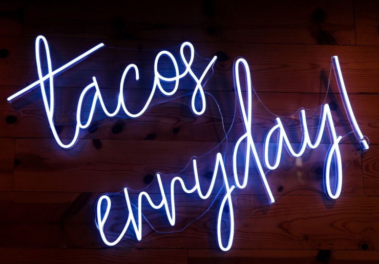 <strong>A sign that reads &ldquo;tacos erryday&rdquo; hangs on the wall at El Mero Taco in Cordova.</strong> (Patrick Lantrip/The Daily Memphian file)