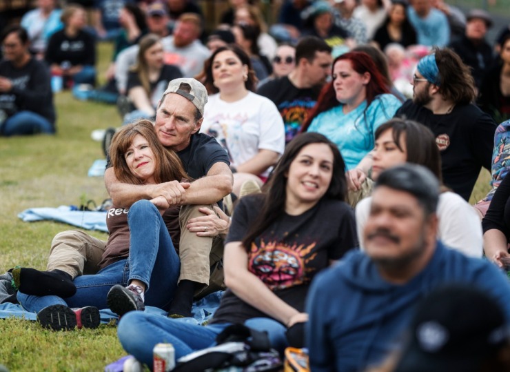 <strong>Fans enjoy the &lsquo;90s alternative rockers Marcy Playground at Beale Street Music Festival on Friday, May 5, 2023.</strong> (Mark Weber/The Daily Memphian)