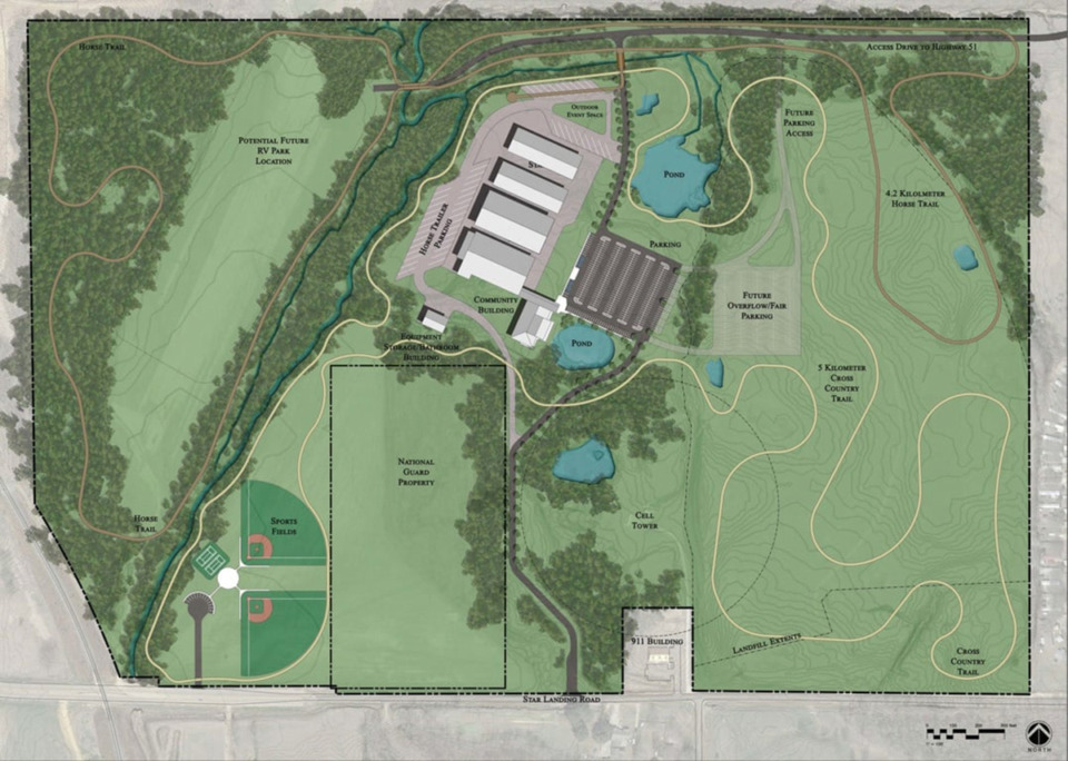 <strong>Located off Star Landing Road west of Highway 51, DeSoto County&rsquo;s Agri-Education Center will feature a livestock community building, livestock arena, walking and horse-riding trails and classroom space.</strong> (Courtesy DeSoto County Government Facebook)