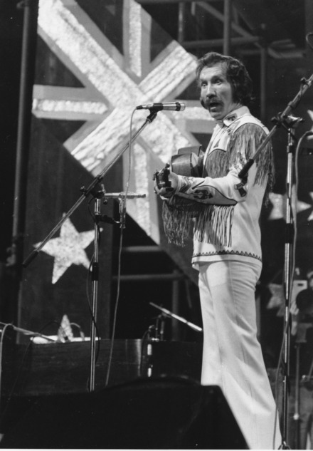 <strong>Marty Robbins, singer and composer from Nashville, is seen performing in March, 1975 at the Seventh International Festival of Country Music at Empire Pool at Wembley in London.</strong> (Peter Kemp/AP Photo)