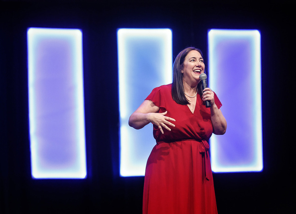 <strong>Since leaving her teaching job, Erin Gruwell launched Freedom Writers Foundation, at which she encourages teachers to make innovative lesson plans and challenge the accepted norms.</strong> (Mark Weber/The Daily Memphian)
