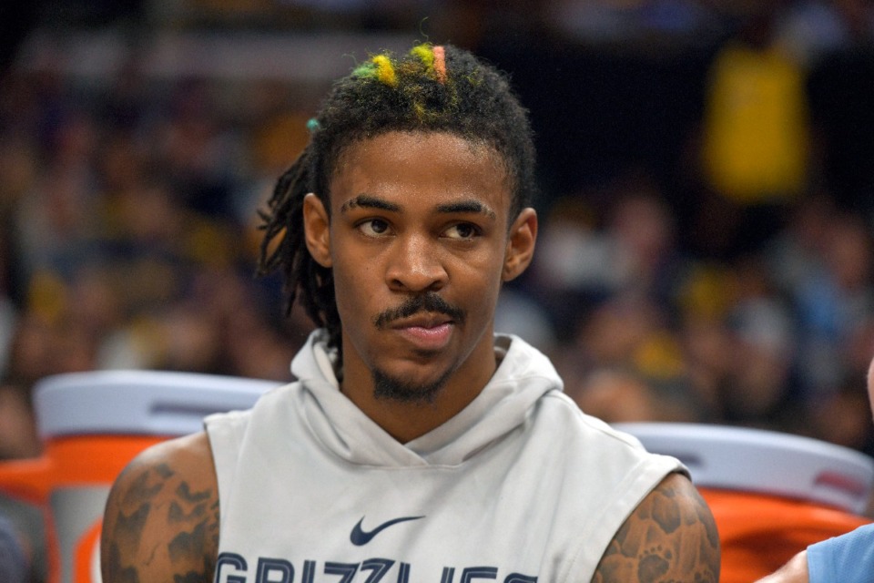 <strong>According to ESPN, Memphis Grizzlies guard Ja Morant may be suspended by the NBA for the start of the 2023-2024 season.</strong> (Brandon Dill/AP file)