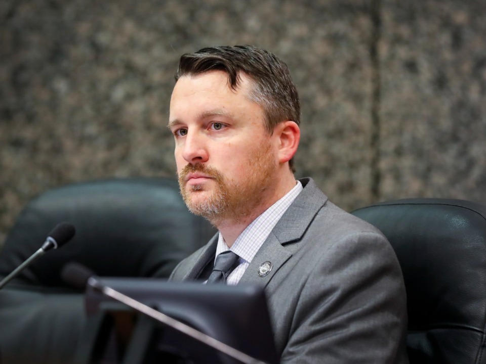 <strong>Shelby County Commissioner Mick Wright cited&nbsp;&ldquo;a lot of incidents that the public is paying attention to&rdquo; in presenting the add-on resolution at the end of Monday&rsquo;s commission session.</strong> (Mark Weber/The Daily Memphian file)