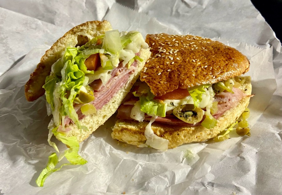 <strong>Unless you&rsquo;re sharing with two or three other people, you only need half of the muffuletta at Yang&rsquo;s.</strong> (Joshua Carlucci/The Daily Memphian)