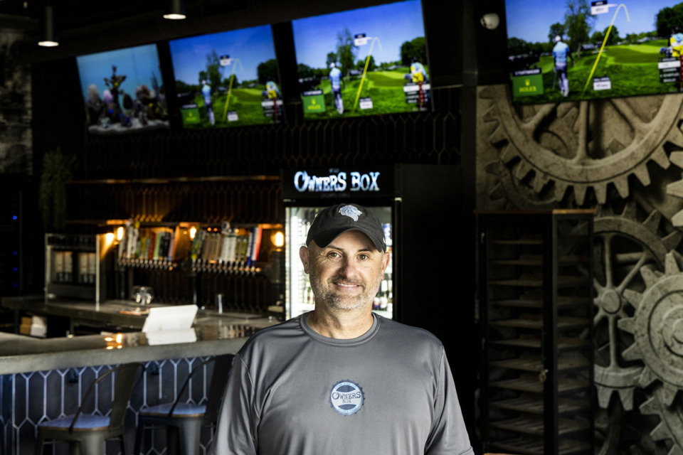 <strong>Phillip Cox, pictured, and Amanda Martelli are Lakeland residents who are opening the Owner's Box Sports Grill in the Lakeland Town Square off U.S. 70.</strong> (Brad Vest/Special to The Daily Memphian)