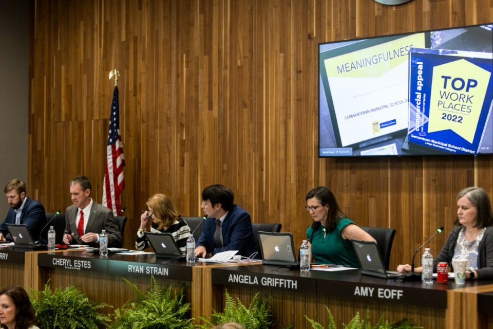 <strong>The Germantown Municipal School District Board of Education&nbsp; unanimously approved its $86.7 million budget Tuesday, May 23.</strong> (Brad Vest/Special to The Daily Memphian)