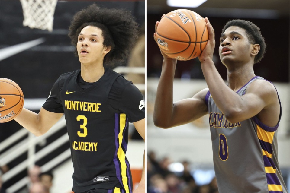 <strong>Two high-profile recruits from Memphis making a homecoming are Curtis Givens III of Montverde (left) and Billy Richmond III of Camden.</strong> (The Daily Memphian files)