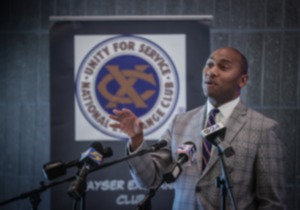 <strong>&ldquo;We want to make sure the investment is comparable regardless of where a student&rsquo;s family decides to make home,&rdquo; Shelby County Mayor Lee Harris (in a file photo) said. He was photographed last month at a press conference announcing a funding push for a new Frayser high school.</strong> (Patrick Lantrip/The Daily Memphian)