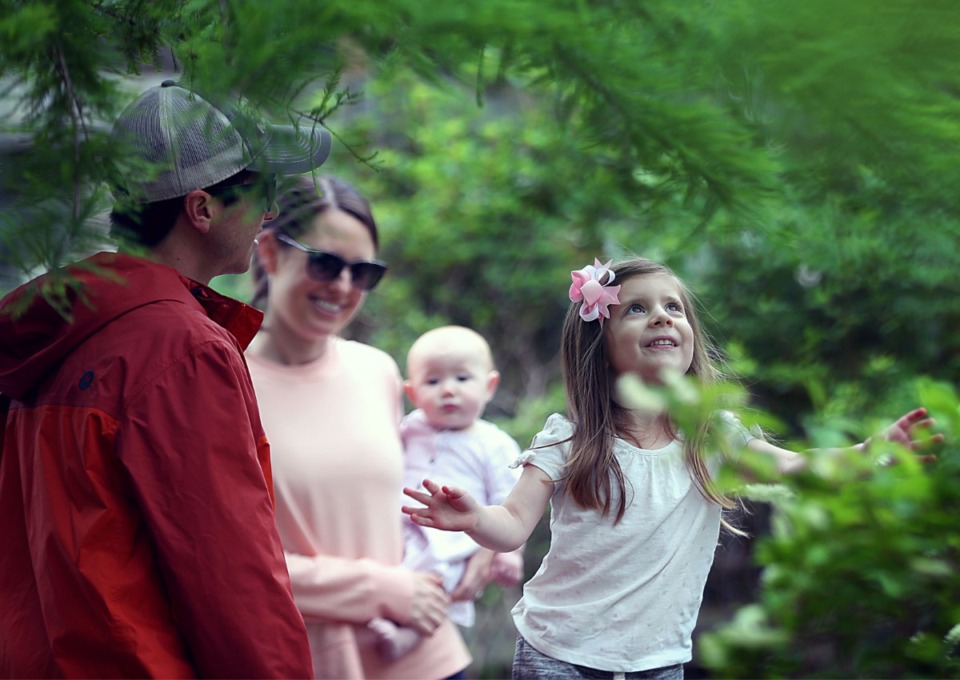<strong>Scarlett Burana (right) visited the park with her dad Greg, mom Rachel and little sis Evangeline during a Mother&rsquo;s Day brunch at the Memphis Botanic Garden Sunday, May 12, 2019.</strong> (Patrick Lantrip/The Daily Memphian file)