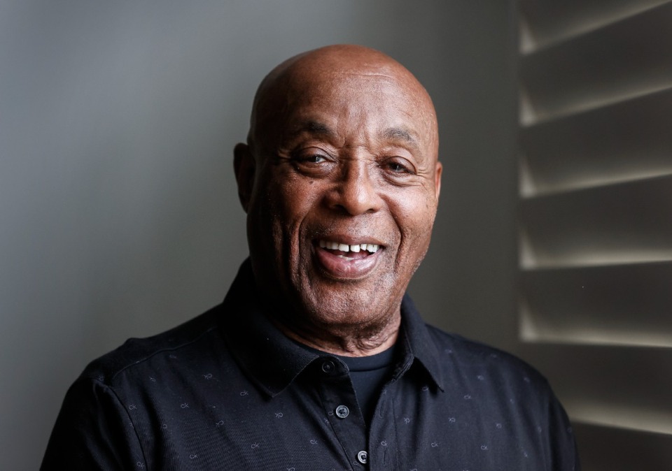 <strong>WLOK's Melvin Jones, in his home on on Friday, June 16, 2023, has been inducted into the National Black Radio Hall of Fame.</strong> (Mark Weber/The Daily Memphian)