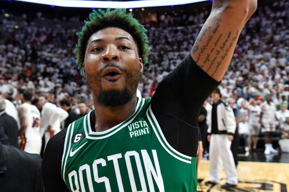 <strong>Former Defensive Player of the Year winner Marcus Smart is coming to Memphis.</strong> (Michael Laughlin/AP file)