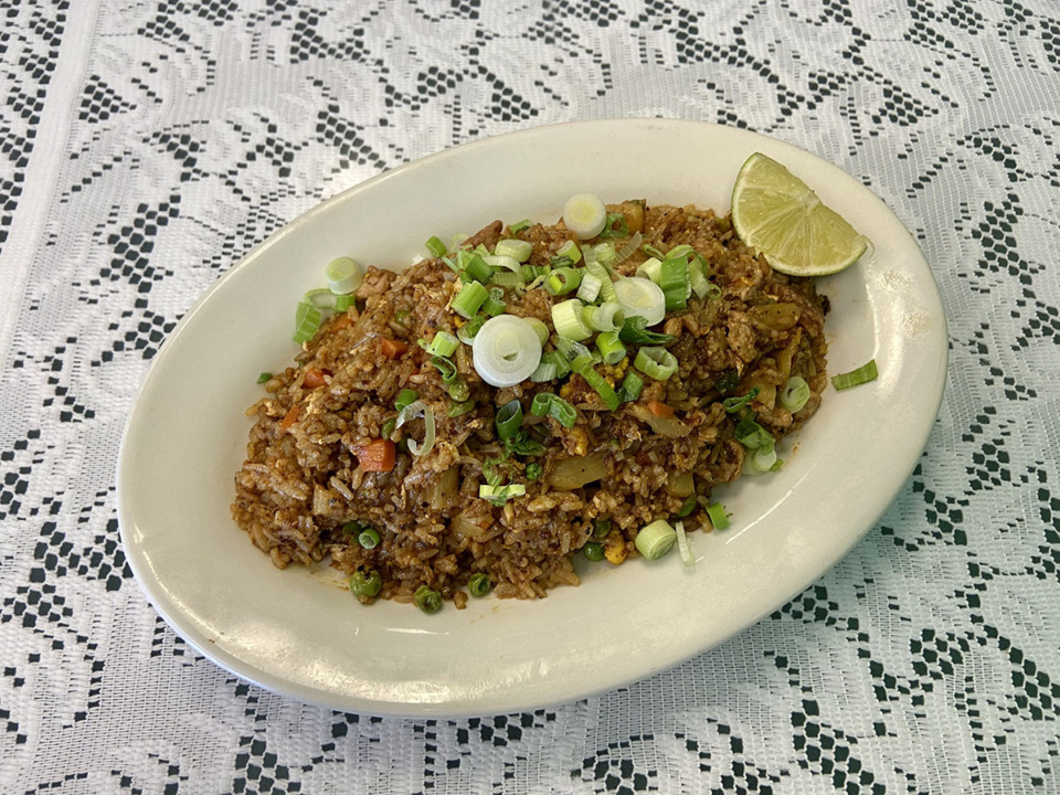<strong>The sweetness of the fruit in Emerald Thai's pineapple fried rice balances out the spice of the chili, with notes of fish sauce and finished with a squeeze of lime.</strong> (Joshua Carlucci/Special to The Daily Memphian)