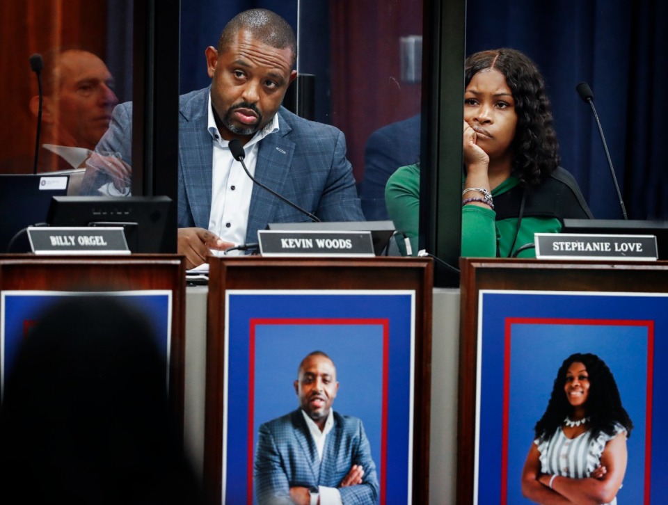<strong>&ldquo;I struggle with the &lsquo;political savvy,&rsquo; &rdquo; board member Kevin Woods (left) said.&nbsp;&ldquo;I think it&rsquo;s important we state what political savvy is not.&rdquo;</strong> (Mark Weber/The Daily Memphian file)