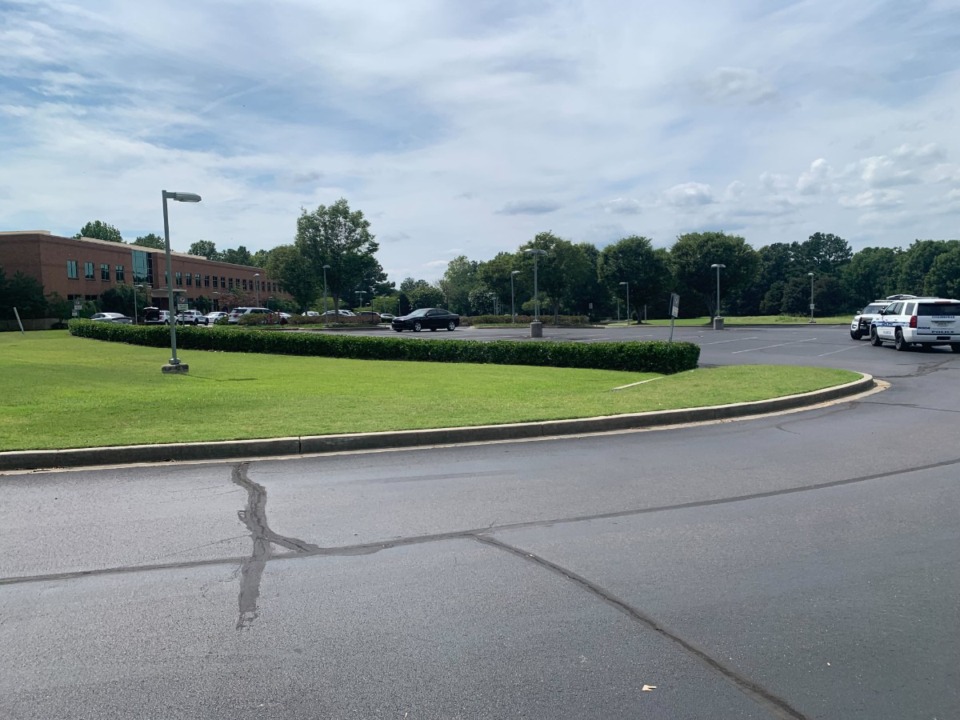 <strong>Collierville Police responded to a shooting at Campbell Clinic on Poplar Avenue near Shea Road Tuesday afternoon, July 11.</strong>&nbsp;(Abigail Warren/The Daily Memphian)
