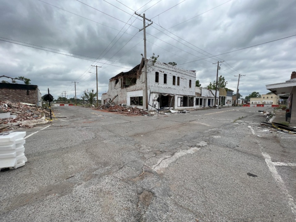 <strong>More than a million cubic yards of rubble have been hauled away from what remains of Rolling Fork. The town in Mississippi&rsquo;s South Delta was decimated by a tornado on the evening of March 24.</strong> (Willy Bearden/Special to The Daily Memphian)