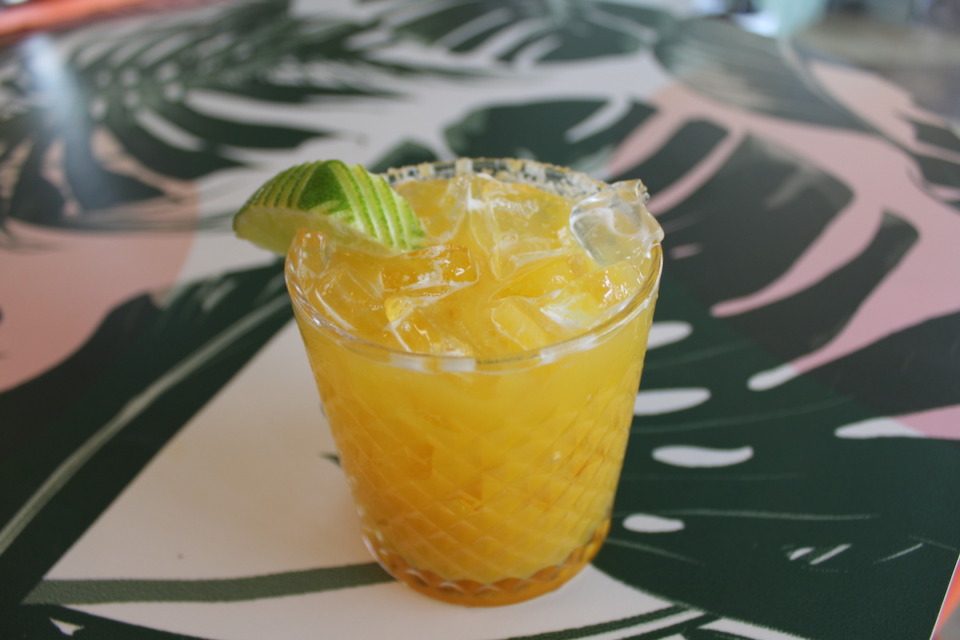 <strong>The refreshing Passion in the Morning cocktail is made with tequila, curacao and passion fruit juice and garnished with lime and a salt rim.</strong> (Holly Whitfield, The Daily Memphian)