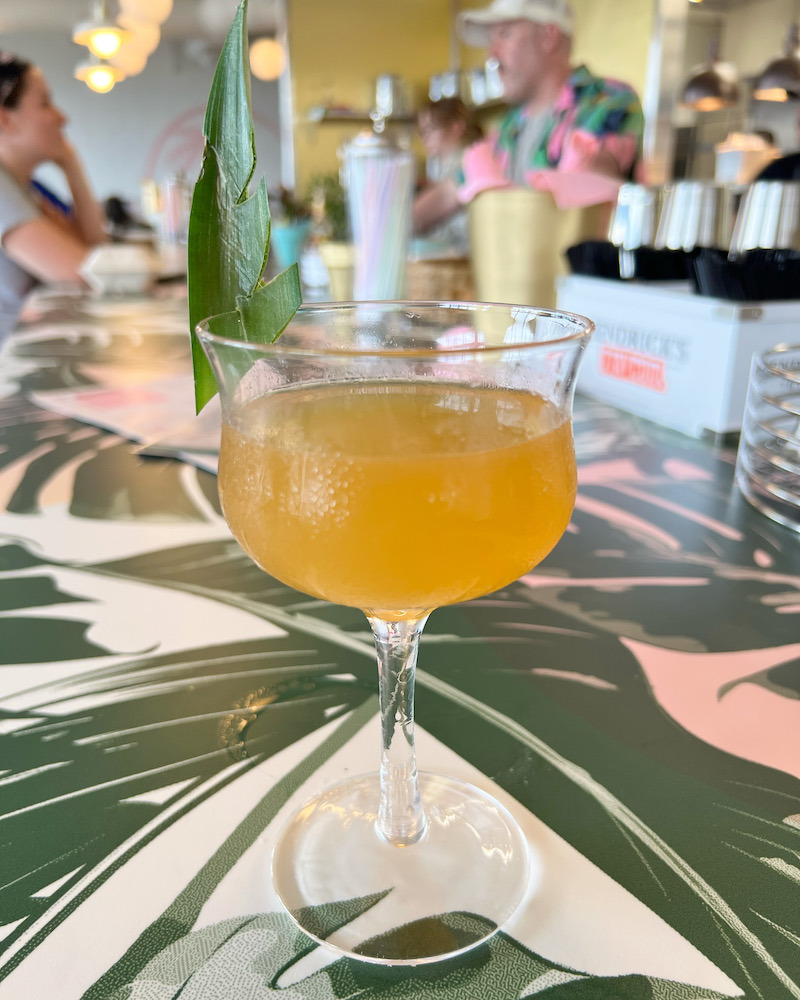<strong>Two rum varieties give the Daquiri Daze a tropical kick, while citrus cordial and orgeat &mdash; an almond syrup &mdash; balance the strength with sweetness.</strong> (Holly Whitfield/The Daily Memphian)