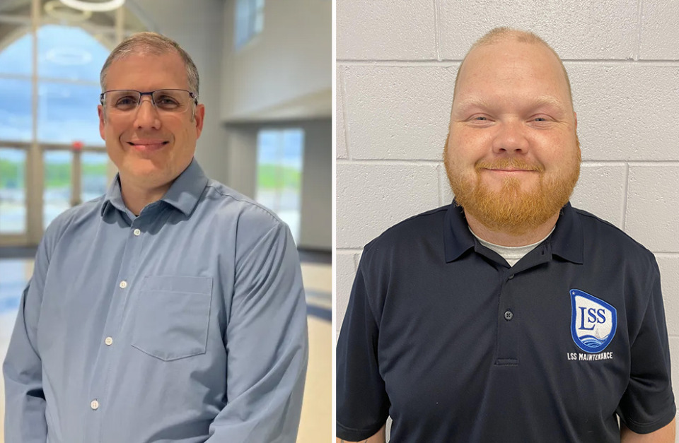 <strong>Cody Duncan (left) has joined the district as the first deputy principal at Lakeland Preparatory School, and&nbsp;Jeremy Hayes&nbsp;has come on board as the district&rsquo;s first maintenance and facilities manager.</strong> (Courtesy Lakeland School System)