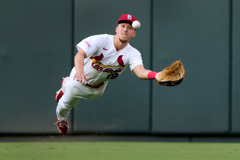 <strong>St. Louis Cardinals center fielder Tommy Edman is in Memphis on a rehab assignment with the Memphis Redbirds.</strong> (Jeff Roberson/AP file)