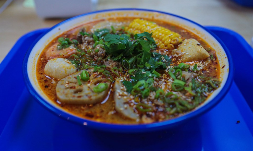 <strong>A signature combo dish from Flame MaLaTang pop up at their former location inside Viet Hoa Market in Midtown May 19, 2022.</strong> (Patrick Lantrip/The Daily Memphian file)