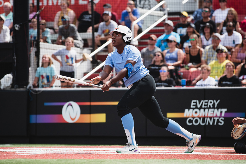 <strong>DJ Sanders, the University of Memphis assistant softball coach, has been playing in the Athletes Unlimited league since it started four years ago.</strong> (Courtesy Jade Hewitt/Athletes Unlimited)