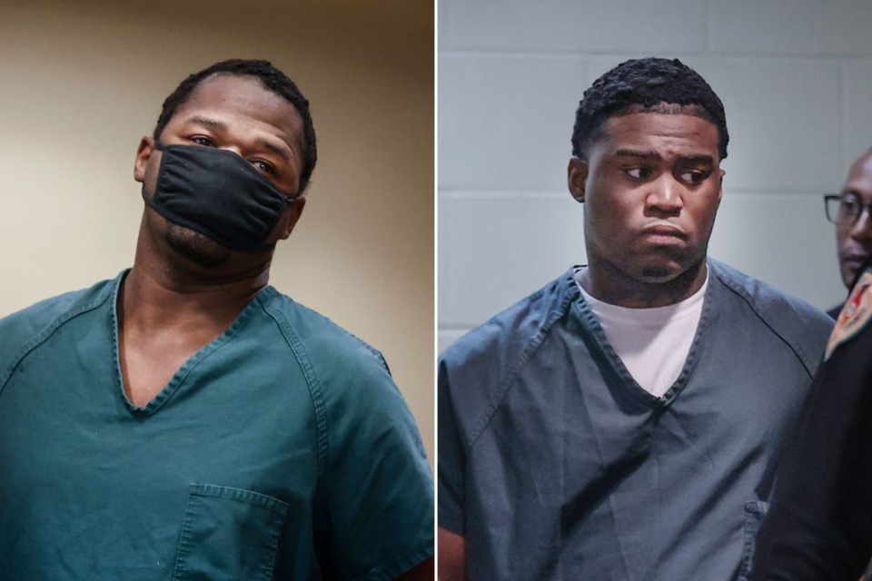 <strong>On left, Cleotha Henderson, aka Abston, appears in Judge Lee Coffee&rsquo;s courtroom on Feb. 3. On right, Ezekiel Kelly appears in court April 13.</strong> (Mark Weber, Patrick Lantrip/The Daily Memphian file)