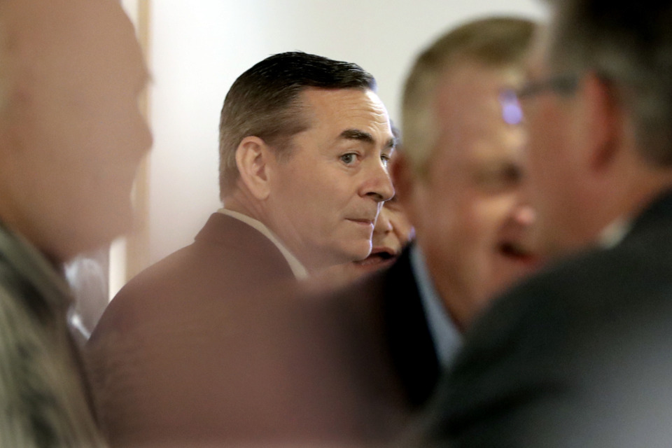 <strong>House Speaker Glen Casada released a letter saying he will step down on Aug. 2 and asked the governor to call a special session, as Democrats and some Republicans urged him to resign immediately on Tuesday.</strong> (AP Photo/Mark Humphrey)